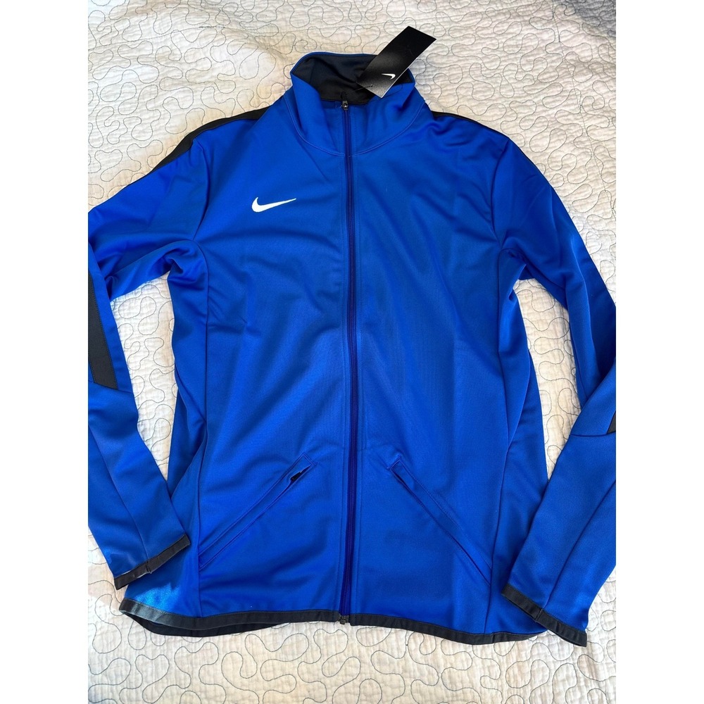 Nike Dri-FIT Blue Athletic Track Jacket Full Zip Women's‎ Small #475